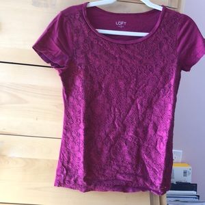 Red lace tee shirt
